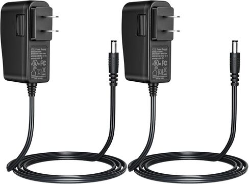 Security-01 2-Pack AC to DC 12V 0.5A 500mA محول إمداد الطاقة، قابس 5.5 مم × 2.1 مم مدرج في قائمة UL FCC، CY-1200500 in Kuwait