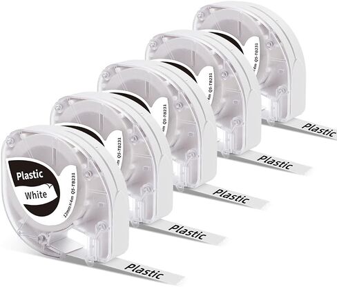 P12 Label Tape Replacement for DYMO Label Maker LetraTag Refills Color Plastic Label Tape 12mm x 4m (1/2" x 13') for Dymo LetraTag 200B LT100H Plus LT-100T Phomemo P12 & P12 Pro Label Maker, 3-Pack in Saudi Arabia