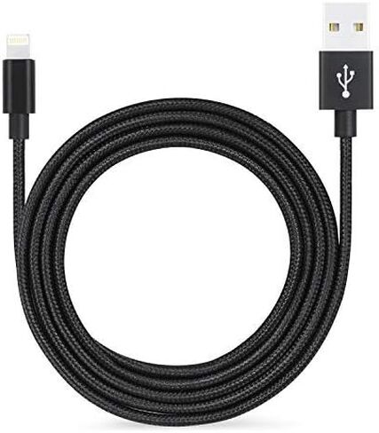 IFLASH Nylon Braided Charge/Data Cable, 1FT Short Charging and Sync Cable for Apple iPhone Xs MAX/XS/XR/X / 8 Plus / 7 Plus 6S 6 Plus 5S SE 2019 2018 in Saudi Arabia