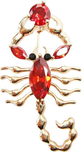 Navachi 18k Gold Plated Copper Cubic Zirconia Zircon Scorpion Brooches Pins in Saudi Arabia