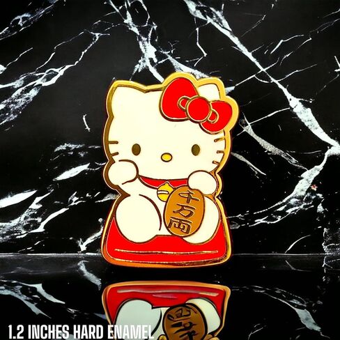 Lucky Cat Pins lucky cat enamel pin Good Luck Cat Pin Japanese Cat enamel Pins lucky cat decal lucky cat brooch lucky cat decor hard enamel in Saudi Arabia