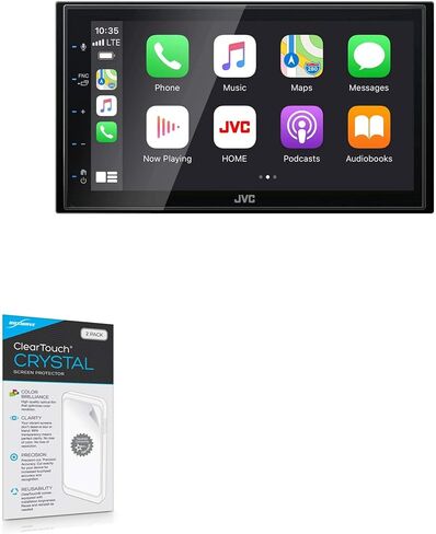 واقي شاشة BoxWave متوافق مع JVC KW-M56BT (واقي شاشة من BoxWave) - ClearTouch Crystal (عبوتان)، غلاف فيلم عالي الدقة - يحمي من الخدوش in Saudi Arabia