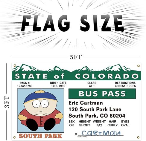 لافتة علم حافلة كارتمان مقاس 3 × 5 أقدام لديكور غرفة الكهف المنزلي in Kuwait