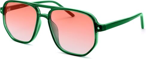 NULOOQ Retro Aviator Sunglasses for Women – Men Square 70s Vintage Trendy Sun Glasses UV400 Protection in Saudi Arabia
