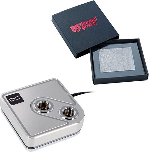 Alphacool Core 1 Aurora CPU Water Block with Thermal Grizzly KryoSheet (38x38mm) for Intel LGA 1700 CPU Bundle, Silver in Saudi Arabia