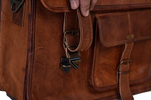 KPL 18 INCH Leather Briefcase Laptop Messenger Bag Satchel Office computer bag for men (16 INCH) in Saudi Arabia