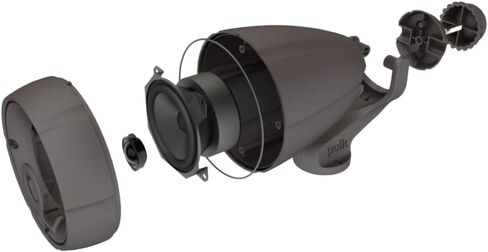 Polk Audio Atrium 4 Outdoor Speakers with Powerful Bass (Pair, White), All-Weather Durability, Broad Sound Coverage, Speed-Lock Mounting System in Saudi Arabia