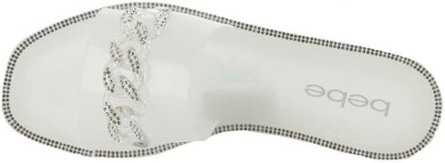 bebe Womens Lacina Embellished Slip-On Slide Sandals in Saudi Arabia