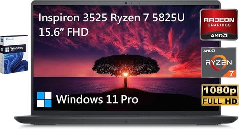 لاب توب ديل انسبايرون 3525 للأعمال، شاشة 15.6 بوصة فل اتش دي، ايه ام دي رايزن 7 5825U، ويندوز 11 برو، ذاكرة الوصول العشوائي 8 جيجا، 512 جيجا اس اس دي، واي فاي، HDMI، بلوتوث، نوع C، عمر بطارية طويل، أسود كربوني in Saudi Arabia