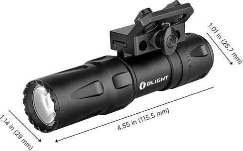 OLIGHT Odin Mini Ultra Compact 1250 Lumens Mlok Tactical Flashlight | 14,400 Candela, 240 Meters, Remote Pressure Switch, IPX8, Magnetic Charging, Slide Rail Mount for Hunting Outdoor Use in Kuwait