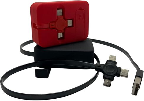 2 حزمة سلك كابل شحن ثلاثة في واحد 3 في 1 سلك قابل للسحب - كابل USB شاحن سريع متوافق / النوع C / مايكرو / متوافق مع كابل Android المتوافق مع Apple بطول 3 أقدام in Saudi Arabia