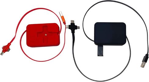 2 حزمة سلك كابل شحن ثلاثة في واحد 3 في 1 سلك قابل للسحب - كابل USB شاحن سريع متوافق / النوع C / مايكرو / متوافق مع كابل Android المتوافق مع Apple بطول 3 أقدام in Saudi Arabia