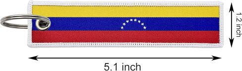 3 Pcs Venezuela Venezuelans Country Flag Keychain,Woven label Key Chains for Car Keys,Fabric Key Chains Men and Women,Used for Various Decorations. in Saudi Arabia
