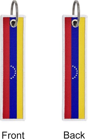 3 Pcs Venezuela Venezuelans Country Flag Keychain,Woven label Key Chains for Car Keys,Fabric Key Chains Men and Women,Used for Various Decorations. in Saudi Arabia
