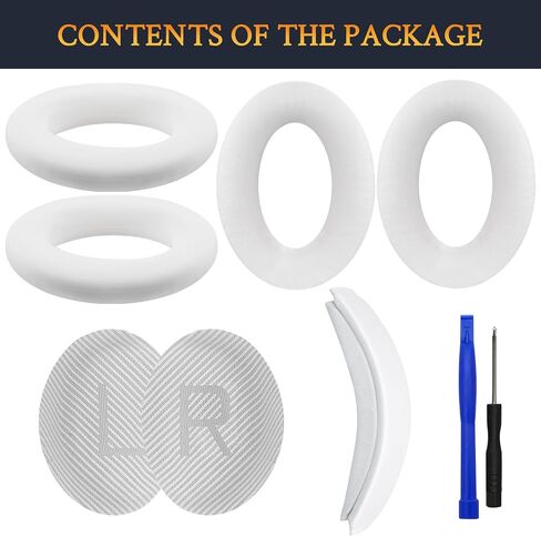 SOULWIT Replacement Kit for Bose QC35/QC35 ii - Black | Ear Pads Cushions+Headband+Silicone Sweat Cover for (QuietComfort35 & Quiet Comfort35 ii) Headphones in Kuwait