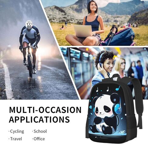 Cute Panda Kids Backpacks for Girls, Lightweight School Bag Multi-purpose Daypack for Boys Girls Men Women Travel Hiking School in Saudi Arabia
