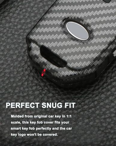 Key Fob Cover Case Fit for Kia Ceed Cerato Forte Niro Seltos Sorento Soul Sportage Telluride K5 Keyless Entry Remote Case Holder ABS Carbon Fiber Pattern (4 Buttons, Black) in Kuwait