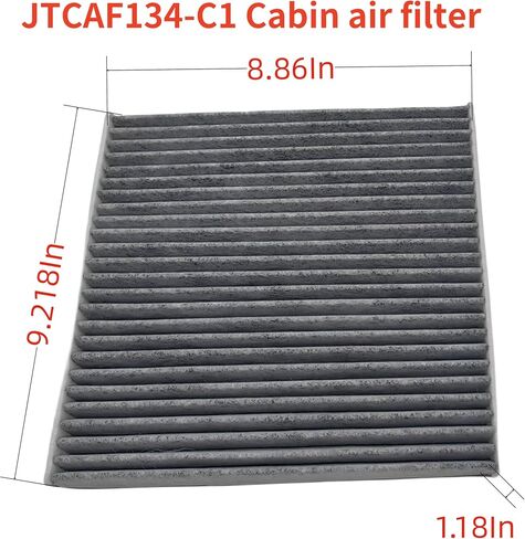 JTCAF134-C1 Cabin Air Filter for Accord,Civic,CRV,Odyssey,Pilot,Ridgeline,Passport,Replacement for 80292-SDA-A01,80292-SEC-A01 in Saudi Arabia