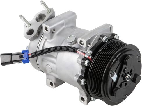 ضاغط التيار المتردد وقابض تكييف الهواء ذو ​​8 أخدود لـ Navistar الدولية يستبدل Sanden SD7H15 4720 12v 3808548C1 3808548-C1 - BuyAutoParts 60-04087NA جديد in Saudi Arabia