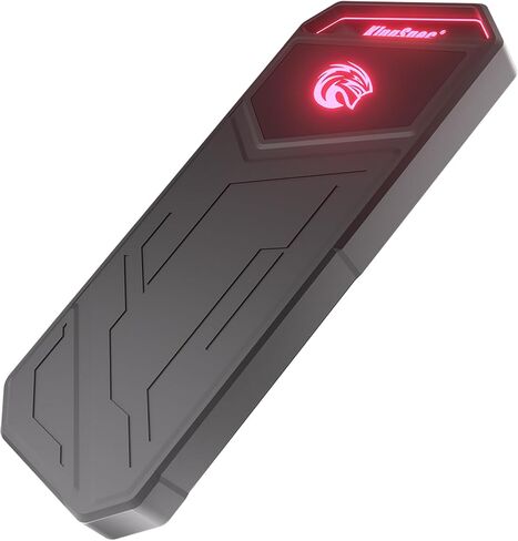 KingSpec Z5 2TB External SSD - 2100MB/s, Portable Solid State Hard Drives with RGB Light, Zinc Alloy Case, USB 3.2 Gen2x2 Interface, Compatible with Mobile Phone/PS4/Laptop/TV/PC (2TB) in Saudi Arabia