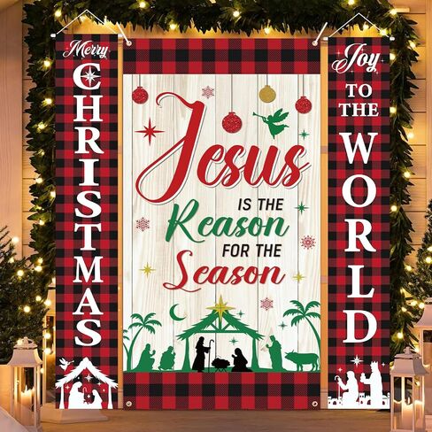 Christmas Snowman Door Cover Merry Christmas Background Banner Christmas Snowflake Background Cute Snowman Backdrop for Front Door Xmas Party Decor Supplies in Saudi Arabia
