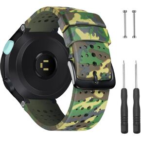 Compatible for Garmin Approach S20 S5 S6 Watch Bands,Adjustable Soft Silicone Replacement Strap for Garmin Forerunner 235/220/230/620/630/735XT/235 Lite