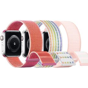 SimpleThings Compatible with Kids Apple Watch Bands, Nylon Hook and Loop for K12 Boy Girl Small Wrist iWatch Series 9 8 7 6 5 4 3 SE SE2
