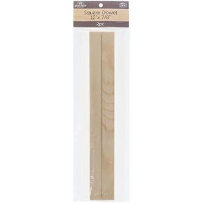 Good Wood by Leisure Arts - Square Dowel, 12"x1/2" Purple 5pc, Pine Wood, Pine Wood Strips, Pine Wood Sticks, Hobby Wood, Wood Pieces for Crafting, Square Dowels