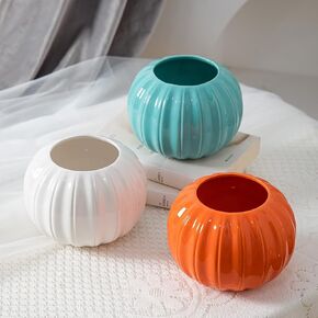 Anding Ceramic Decorative Vase White Vase Flowers Pampas Grass Vase Boho Vase Modern Vase Home Decor Clay Vase Flowerpot (A526 White)