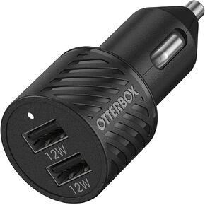 OtterBox USB-A Dual Port Car Charger, 24W Combined + OtterBox USB A-Lightning Cable, 1M - CLOUD DREAM
