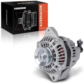 A-Premium Alternator Compatible with Honda Civic 1996-2000, Civic del Sol 1996-1997, 1.6L, 12V 75A 4-Groove Pulley Counterclockwise, Replace# A005TA0992, A005TA0991ZC