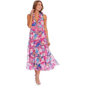 Mud Pie Indy Womens Sleeveless Maxi Dress
