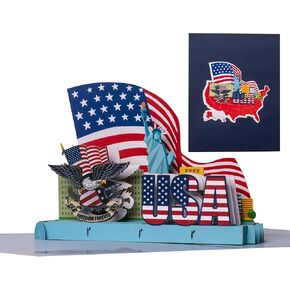 Blank USA Pop Up Card, Us Citizenship Gift, Gift For A New US Citizen, Congratulations On Becoming A US Citizen, Gift For American Citizenship, Veterans Day Cards Air Force, Army Birthday Card