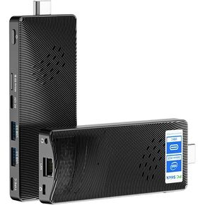 Mini PC Stick Celeron N4000 4GB/64GB, Micro Computer with USB PD3.0 and 4K HDMI, Gigabit Ethernet, WiFi 5.0, BT 5.2 - Ideal for Business, Office, Media, Home Use