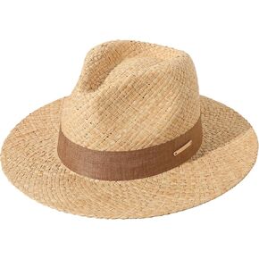 Lanzom Sun Hat for Women Men Raffia Straw Sun Hat Summer Beach Hats Wide Brim Vacation Travel Lightweight Breathable
