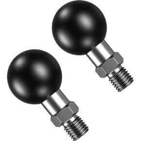 BRCOVAN 2 Pack, 1'' Ball Adapter with 3/8''x-20 Threaded Post Compatible with RAM Mounts B Size Double Socket Arm