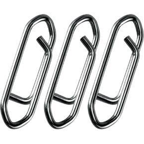 Alwonder 50PCS Fishing Power Speed Clips, High Strength Stainless Steel Speed Clip for Fishing Lure Quick Change, Freshwater Saltwater Crankbait Popper Lures Quick Snap Connector Tackle