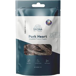 Single-Ingredient Pork Heart Training Treats for Dogs & Cats – 4oz Bag – Healthy, Natural & Protein-Rich – Supports Heart, Eye & Dental Health | Made in USA