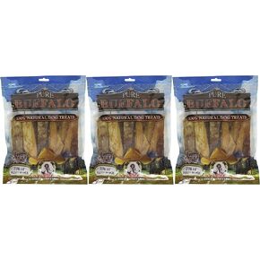 Loving Pets 60 Pack of Pure Buffalo Paddy Whack Backstrap Tendon Dog Treats, 4 to 6 Inch, Single Ingredient