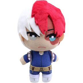 MHA Deku Plushie Todoroki Plushie Bakugou Plushies Plush Toy Stuffed Doll 15cm (Green, One Size)