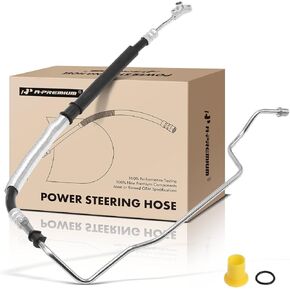 A-Premium Power Steering Pressure Hose Line Assembly Compatible with Acura TL Base 2005-2006, 3.2L, Automatic Transmission Only, Pump To Rack