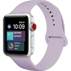 Blaspins For Apple Watch Bands 41mm 40mm 38mm, Soft Silicone Sport Wristbands Replacement Strap with Classic Clasp for iWatch Series SE 7 6 5 4 3 2 1 for Women Men 38/40/41mm -