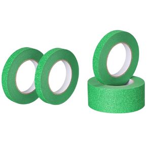 Painters Tape for Car Paint Green No Residue Automotive Masking Tape for Automotive Paint - Heat Resistant for Paint Booth,1.41 Inches x 60 Yards, 3 Rolls