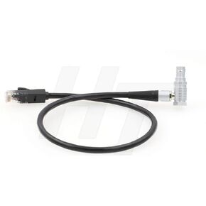 Alexa Mini Camera Cat5e Ethernet Right Angle Data Cable 10-Pin Connector for Teradek COLR for ARRI Camera (50 cm)