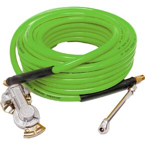 Torque Heavy Duty Truck Tire Inflator Kit, Including 3/8" x 50 ft Air Hose, Universal GladHand & Dual Foot Chuck, Glad Hand Air Hose Kit, 300 PSI (TR63051G)