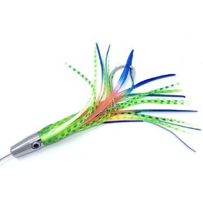 Capt Jay Fishing Torpedo High Speed Wahoo Trolling Lures Wire Cable Rigged Wahoo Lures