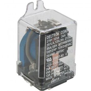 Deltrol - Power Relays - 15 To 50 Amps, Ac Coils, 35 Amp, 24 Vac, Dpdt, 275F
