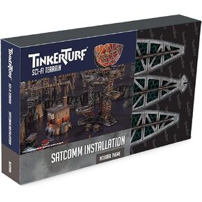 Sci-Fi Terrain: SatComm Installation, Neutral Theme, Sturdy, Affordable, Great-Looking Full-Color Terrain, Quick and Easy to Assemble, Virtually Limitless Setups