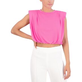 Women's Sleeveless Crew Neck Pullover Knit Top