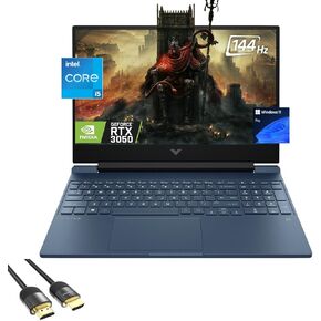 HP Victus Gaming Laptop, 15.6" FHD Display, 12th Gen 8-Core i5 12450H (Up to 4.40 GHz), GeForce RTX 3050, 64GB RAM, 1TB PCle 4.0, Backlit KB, Keypad, WiFi 6, RJ45, USB-C, PDG HDMI Cable, Win 11 Pro